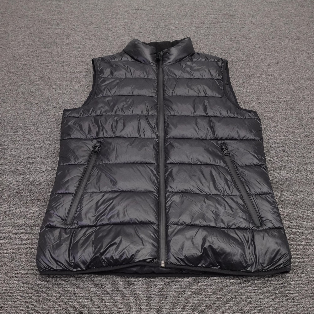 Abercrombie & Fitch Vest Mens Medium Black Primaloft Puffer Packable Insulated